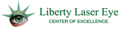 Liberty Laser Eye logo with an eye wearing a crown